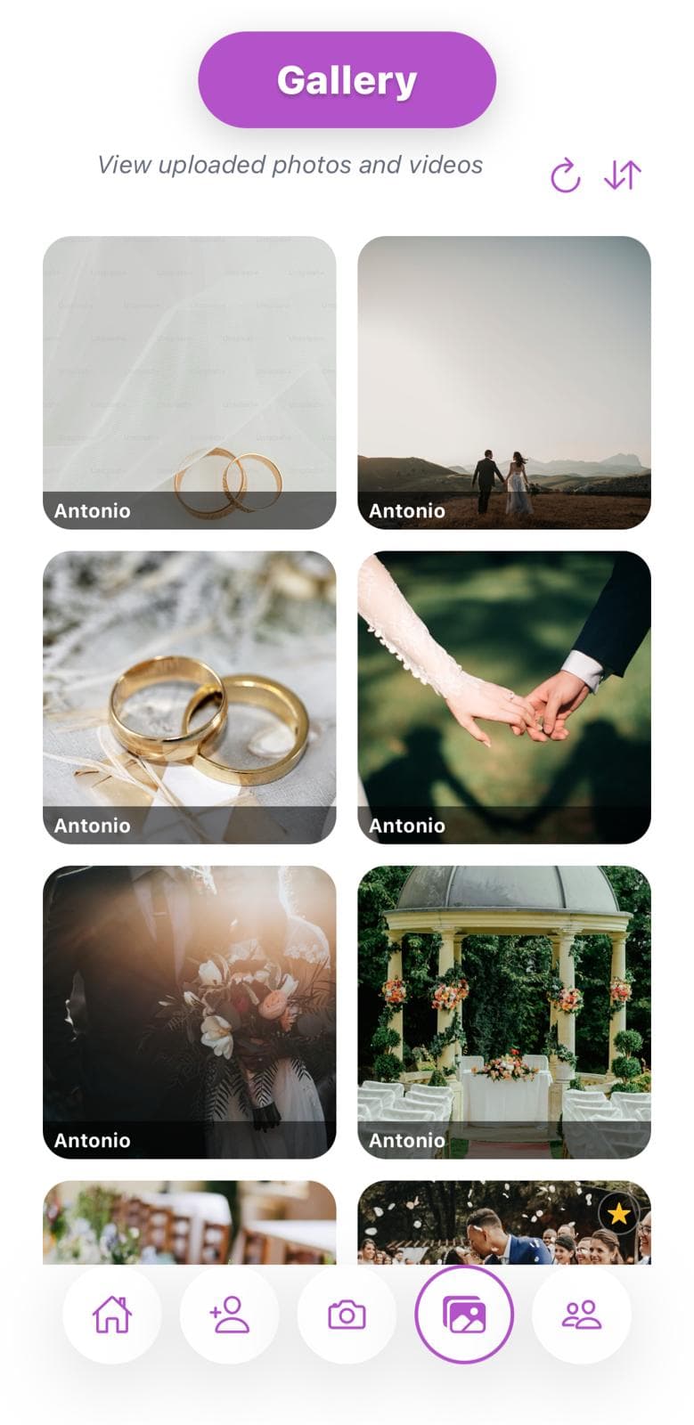 Calisto app — Upload flow